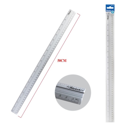 [687154] Regla de aluminio 50cm para medición