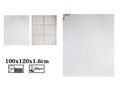 [687534] Lienzo para pintar 100x120x1.6cm (280g) para artistas