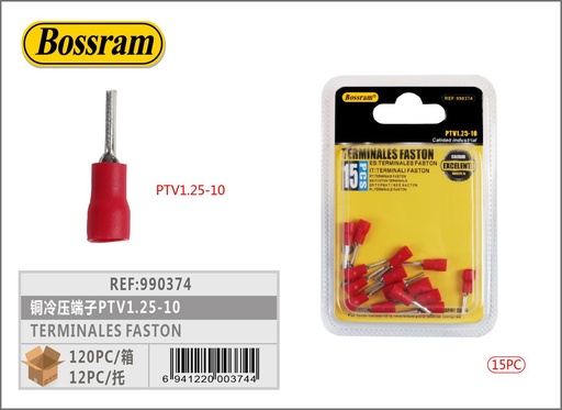 [990374] Terminales Faston PTV1.25-10 15pcs