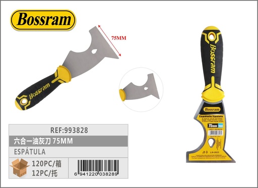 [993828] Espátula multifunción de 6 en 1 para bricolaje y pintura