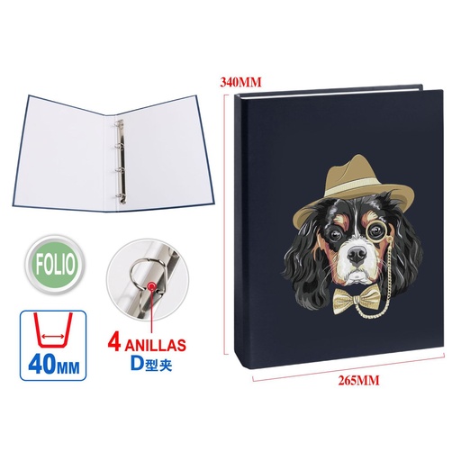 [999316] Carpeta 4 anillas para archivos