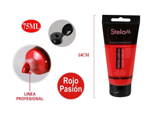 [999664] Pintura acrílica premium 75ml para artistas