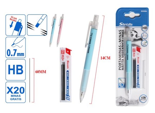 [999964] Portaminas con minas 0.7mm para escritura