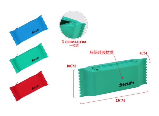 [861054] Estuche de silicona para útiles escolares