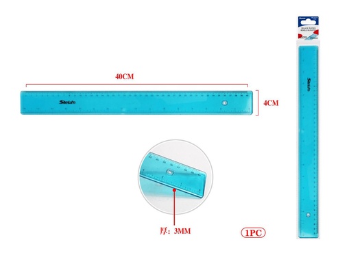 [862780] Regla de plástico 40cm