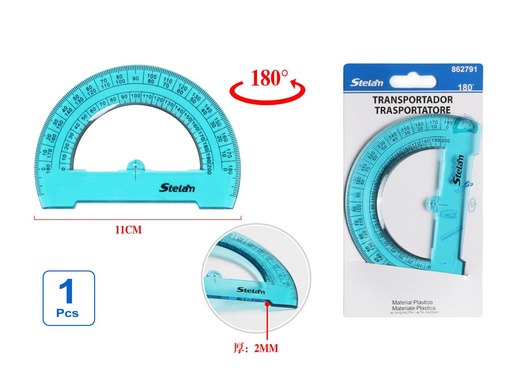 [862791] Transportador 180° herramienta de medición