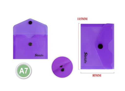 [863960] Carpeta con botón transparente A4 48H/90GR para organización de documentos