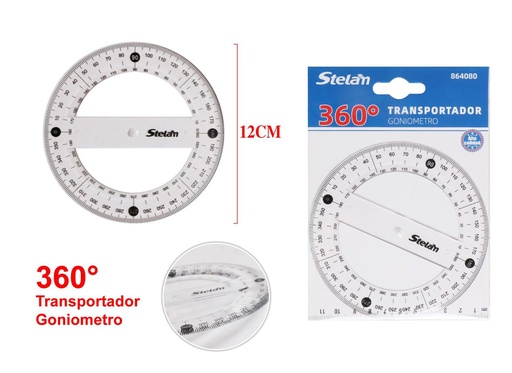 [864080] Transportador 360° para geometría