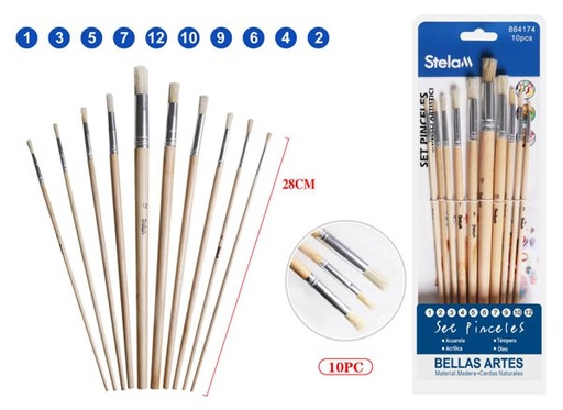 [864174] Set de pinceles para pintura 10pcs