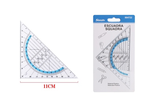 [864722] Escuadra multifuncional para oficina y papelería