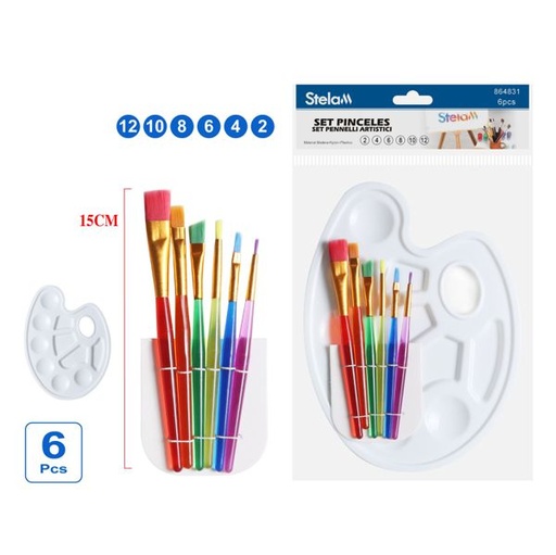 [864831] Set de pinceles para pintura 7 piezas