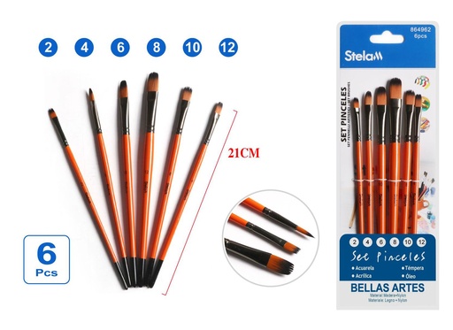 [864962] Set de pinceles 6pcs