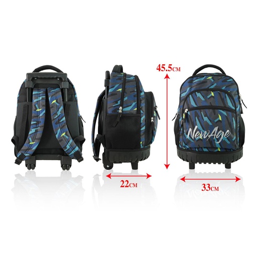 [865367] Mochila con ruedas para material escolar