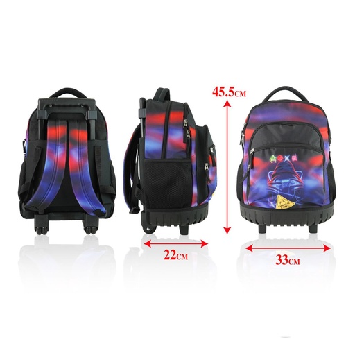 [865368] Mochila escolar con ruedas