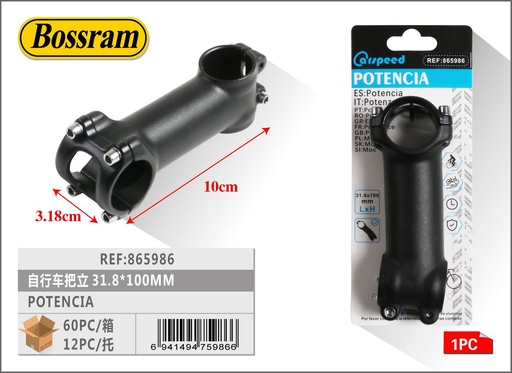 [865986] Potencia para bicicleta 100mm