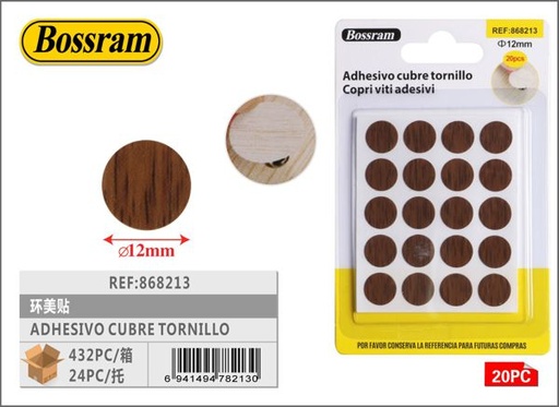 [868213] Adhesivo cubre tornillo para bricolaje