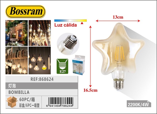 [868624] Bombilla LED de estrella, iluminación