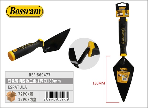 [869477] Espátula triangular 180mm 1pc para bricolaje