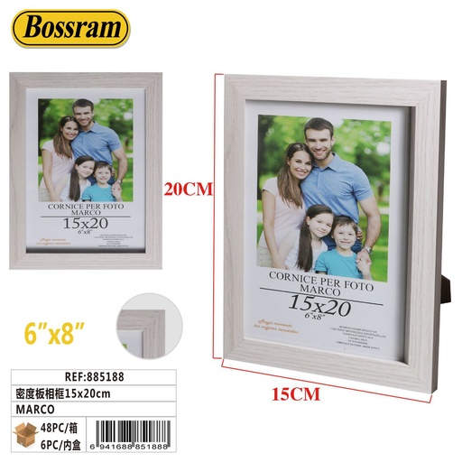 [885188] Marco de foto MDF 15x20cm para decoración del hogar