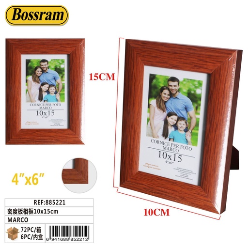 [885221] Marco de foto MDF 10x15cm para decoración