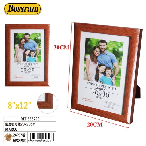 [885226] Marco de foto MDF 20x30cm para decoración del hogar