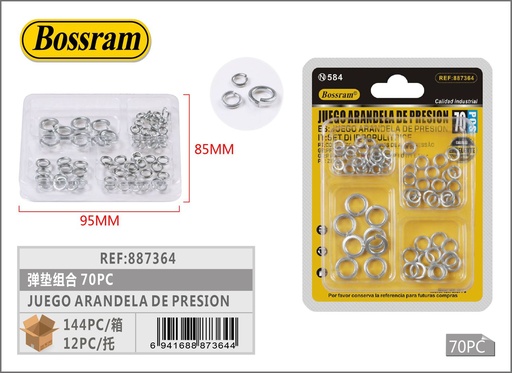 [887364] Arandela de presión 70pcs para sujeción