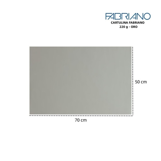 [A000103] Cartulina Fabriano perla 220g 50x70cm