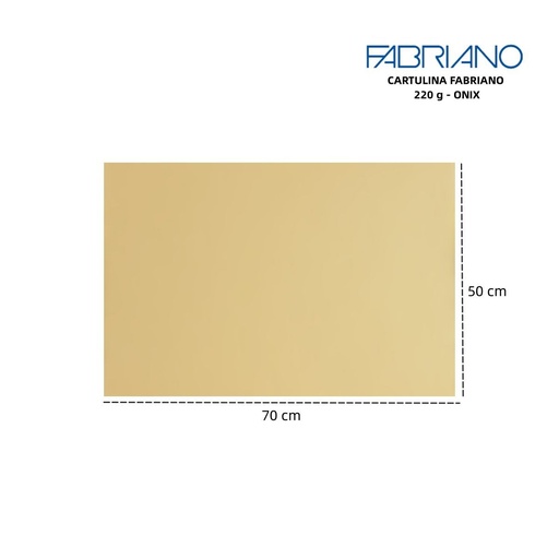 [A000080] Cartulina Fabriano LR 220g 50x70cm ónix para manualidades