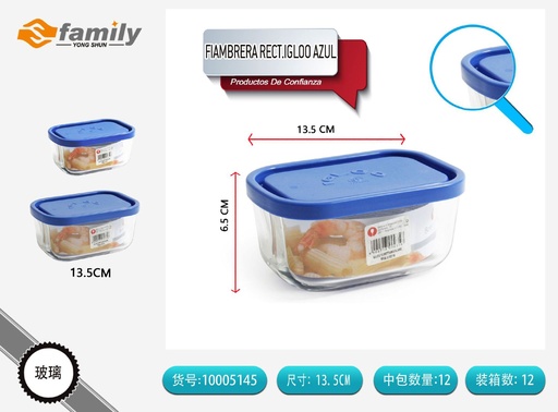[10005145] Fiambre rectangular de vidrio 13.5cm - Utensilios de cocina
