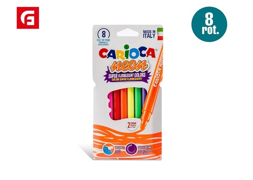 [A003934] Rotuladores carioca neón 8 colores para dibujo y arte