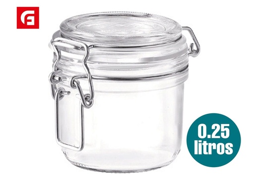 [180406376] Tarro hermético para conservar 0.25L - Envases de vidrio