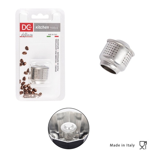 [0128522] Protector de salpicaduras de aluminio para cafetera moka - Accesorios de cocina