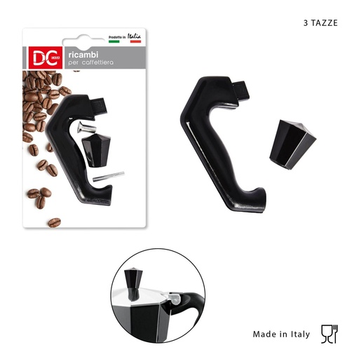 [0128509] Recambio de cafetera 3TZ mango y pomo - Accesorios para cocina