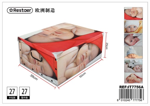 [IT7756A] Caja de cartón plegable 50x39x25 cm - Artículos de regalo