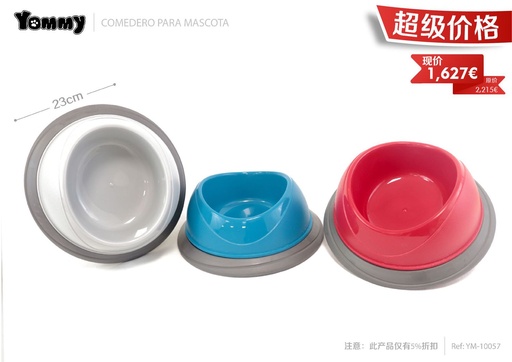 [YM10057] Bol para mascotas de 23 cm - Productos para mascotas