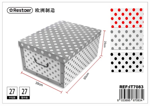 [IT7083] Caja de cartón plegable pois 50x39x25cm para regalos