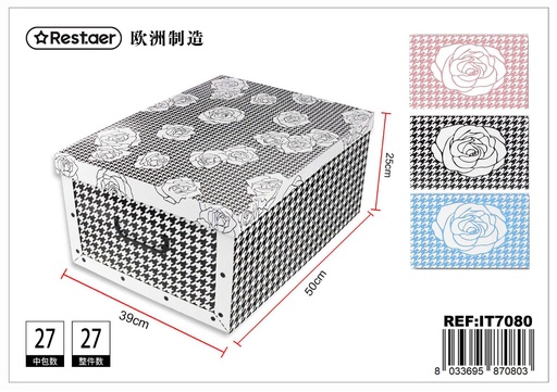 [IT7080] Caja de cartón plegable 50x39x25 cm