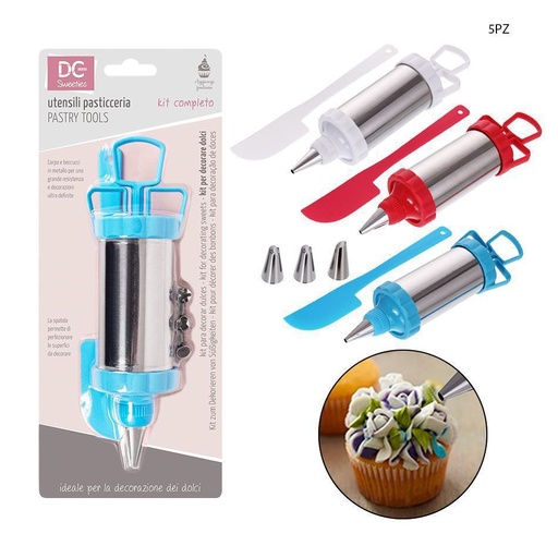 [0028689] Kit de jeringa para repostería 20x4.5cm - Utensilios de cocina y repostería