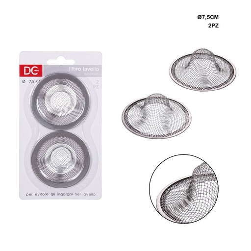 [0122778] Filtro de acero inoxidable (7.5 cm, 2 unidades) - Accesorios de cocina
