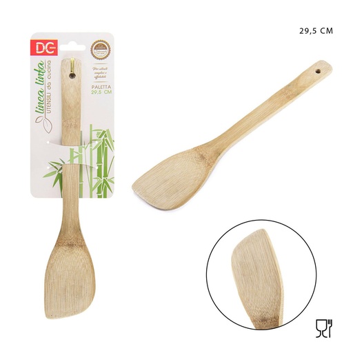 [0122811] Espátula de bambú rectangular 30 cm - Accesorios de cocina