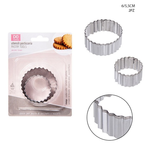 [0123259] Molde redondo 5.5-6cm 2pcs para repostería