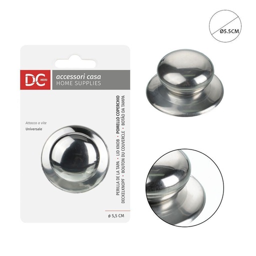 [0125054] Perilla para tapa de olla de acero inoxidable (Ø5.5 cm) - Accesorios de cocina