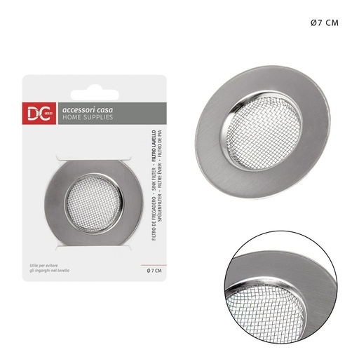 [0128194] Filtro de fregadero de acero inoxidable 7cm - Accesorios de cocina