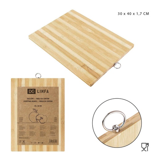 [0134327] Tabla de bambú 30x40x1.7cm - Accesorios de cocina