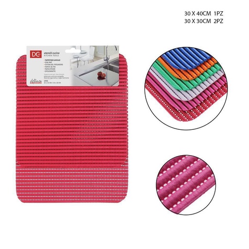 [0138170]  Alfombrilla antideslizante para fregadero 3PZ de 30X30/40CM - Accesorios de cocina