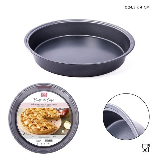 [0136892] Bandeja redonda para hornear 24.3x4cm - Utensilios de cocina