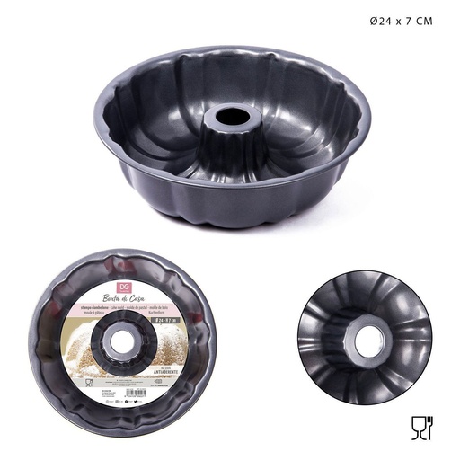 [0136896] Molde Bundt 24x7cm para hornear pasteles y repostería