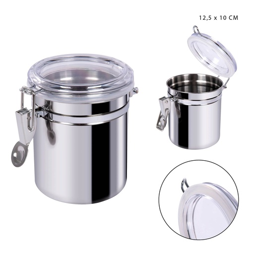 [0137452] Contenedor hermético de acero inoxidable 12,5x10 cm - Utensilios de cocina
