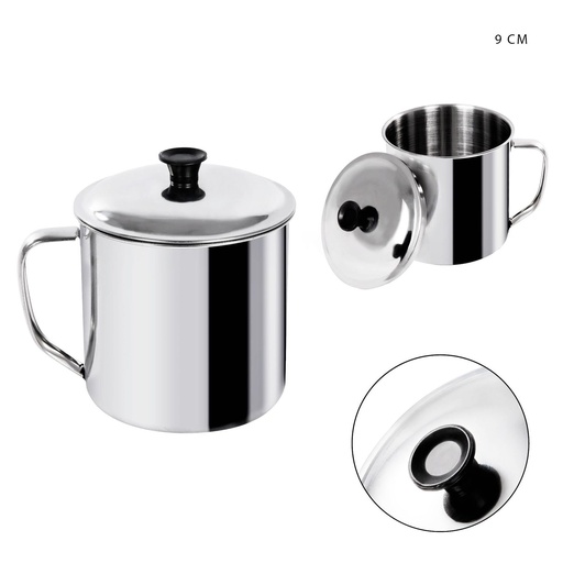 [0137461] Taza de acero inoxidable 9cm para cocina y camping