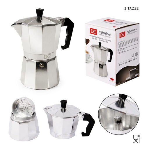 [0140419] Cafetera italiana 2TZ para preparar café espresso